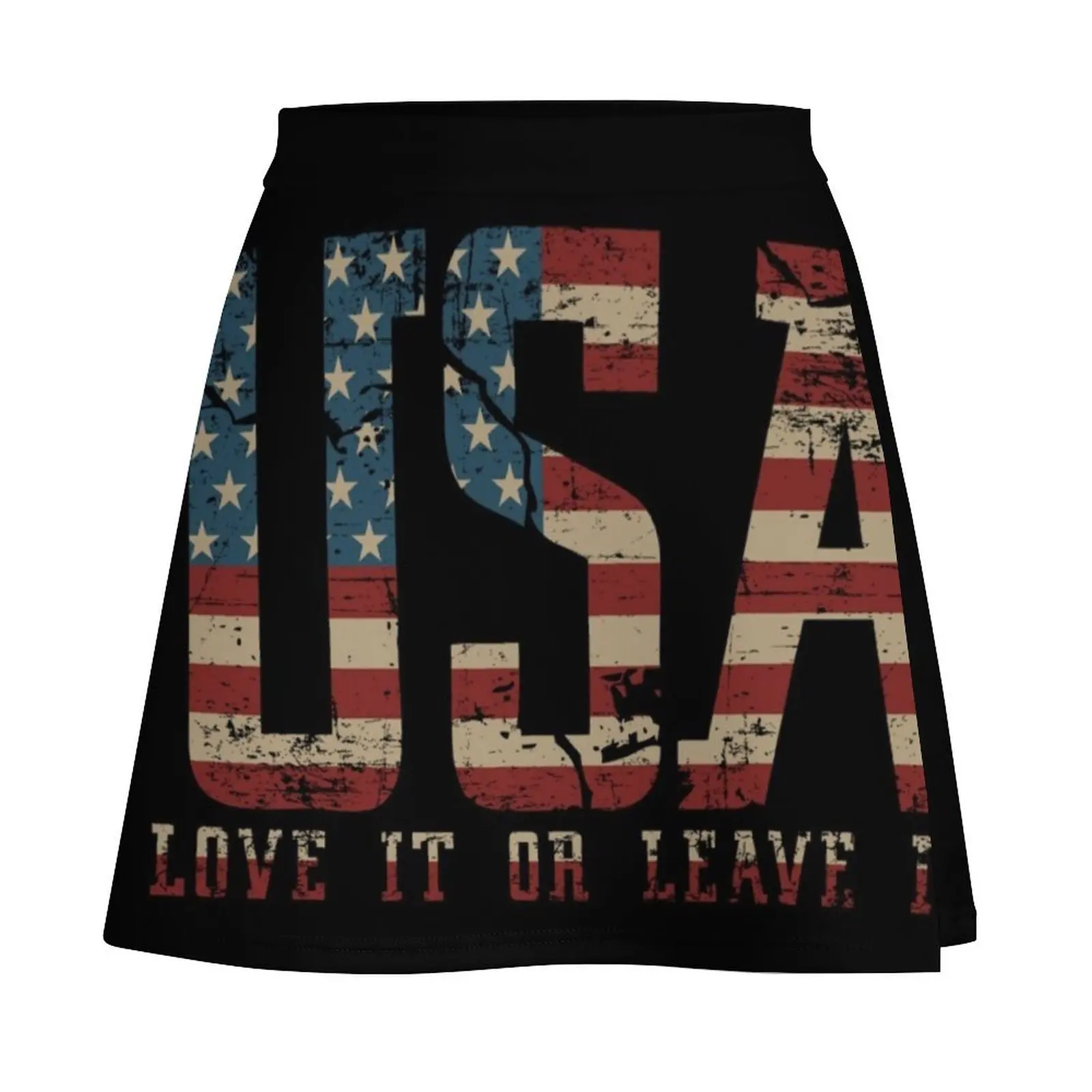 USA, Love it or Leave it Mini Skirt Skirt shorts 90s vintage clothes korean style clothes Mini Skirt