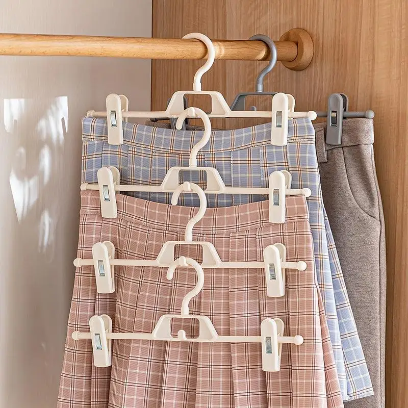 Non-slip Mark-Free Trouser Hangers For Hanging Trousers Skirts Durable Waterproof Rustproof Stackable Design Saves Space