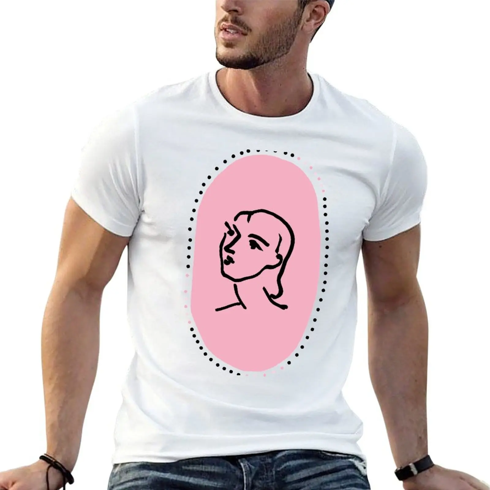 

Pink Nadia T-Shirt cotton t shirt man man tshirt funny t shirts man T-shirt
