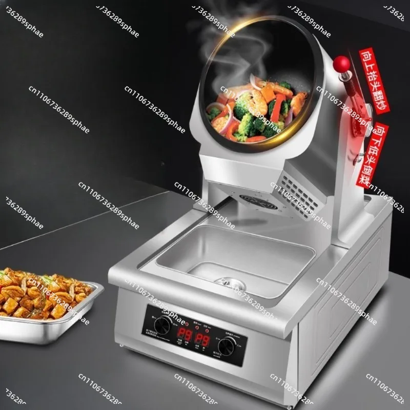 Automatic drum cooking machine Commercial multi-function intelligent fried rice machine machine Fast food canteen