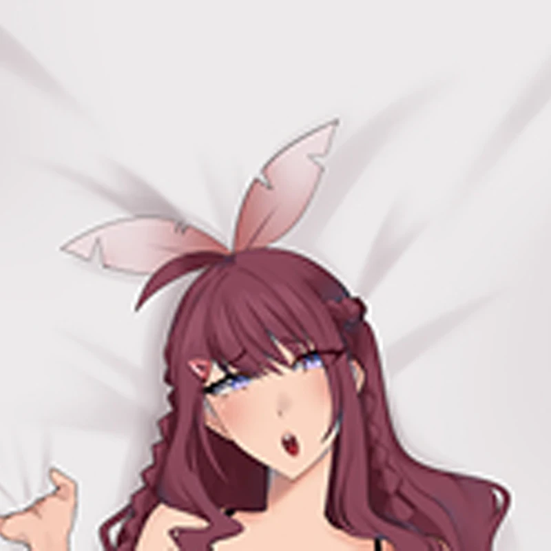 

Anime Dakimakura Pillow Case Lucky Lilac Sexy and Busty Beautiful Girl Double-Sided Halloween