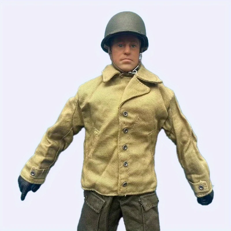 Model munduru wojskowego amerykańskiego z czasów II wojny światowej w skali 1/6, kurtka, odzież, model dla lalki o wysokości 12 cali, prezent, ekspozycja.