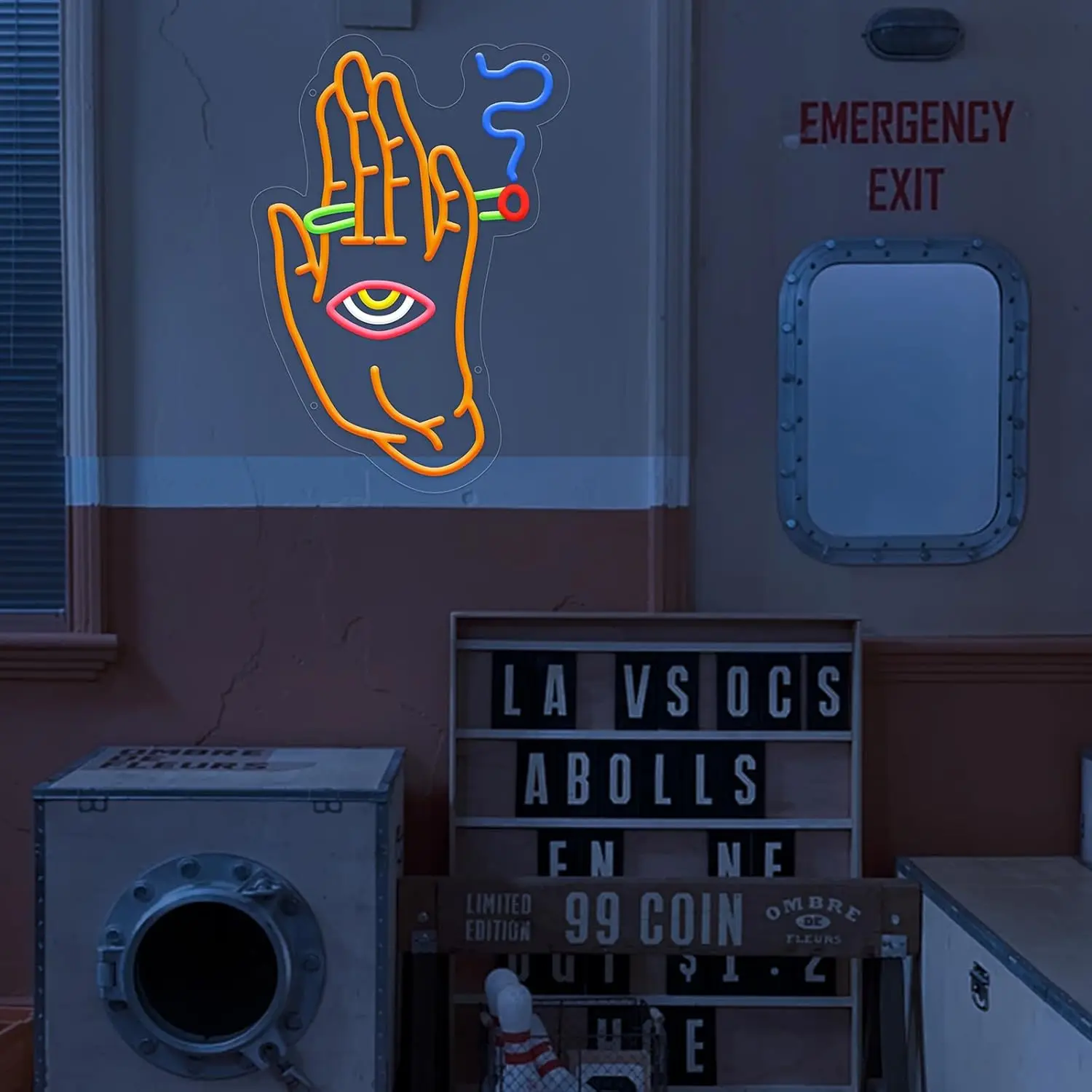 علامات يد نيون عين الشر ، علامة إضاءة ليد ، غرفة نوم ، غرفة ألعاب ، بار ، حانة ، مقاهي ، حفلة ، ديكور منزلي ، إضاءة ليلية ، هدية