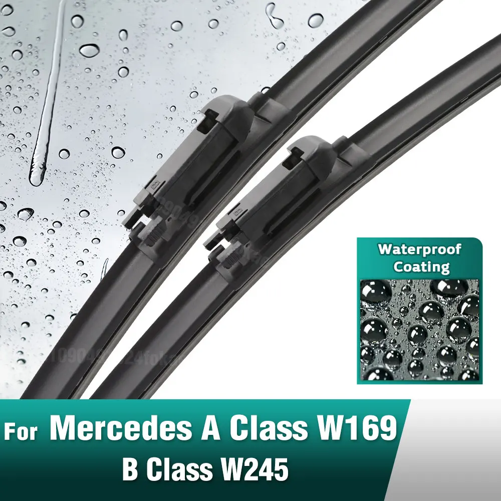 Silicone & rubber  Front Wiper Blades Set For Mercedes Benz A Class W169 B Class W245 Windshield Windscreen Brush 26