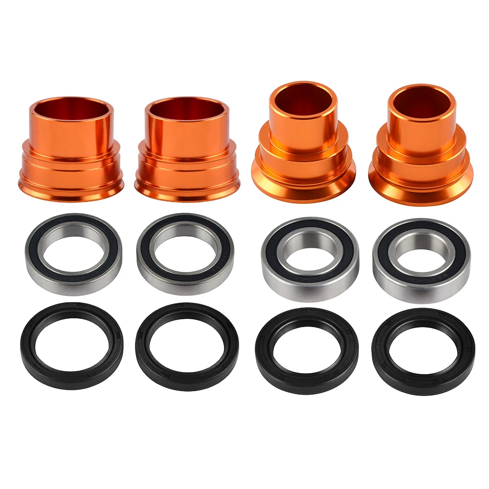 For KTM EXC 300 03-15 Front Rear Wheel Spacers Seals Bearings 250 125-530 EXC EXC-F EXC-W XC-W SMR 2003-2015 SX SX-F XC-F 03-12