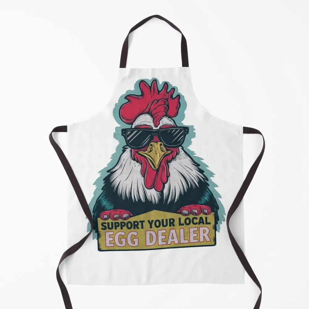 Support Your Local Egg Dealer Chicken Design Apron Kitchen Supplies Kitchen And Home Items Apron