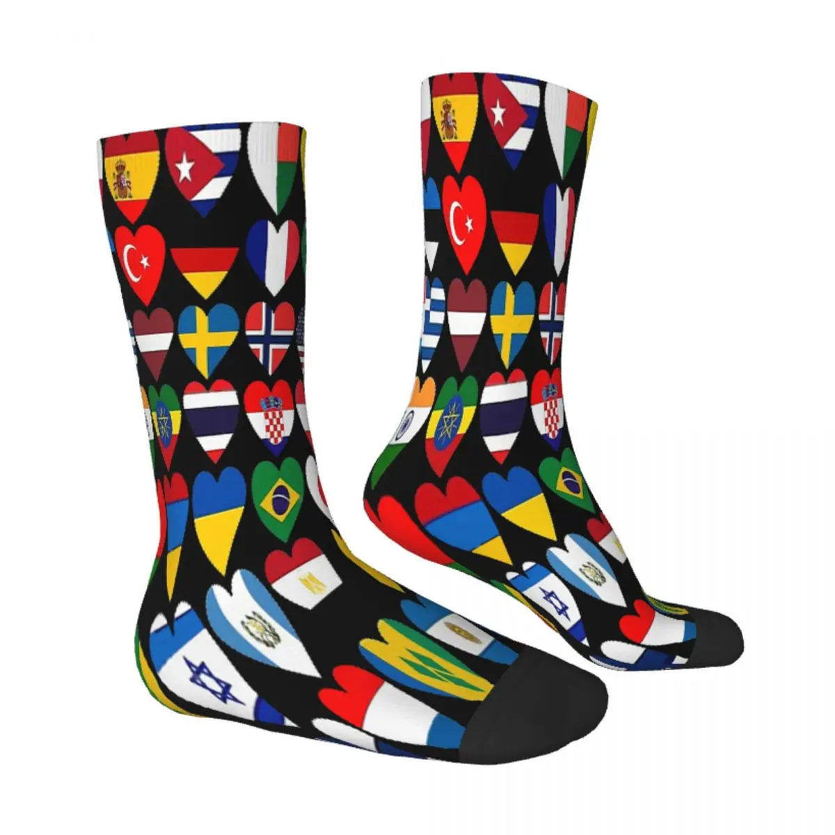 Yhe Countries Of The World International Gift National Flag Socks Male Mens Women Summer Stockings Hip Hop