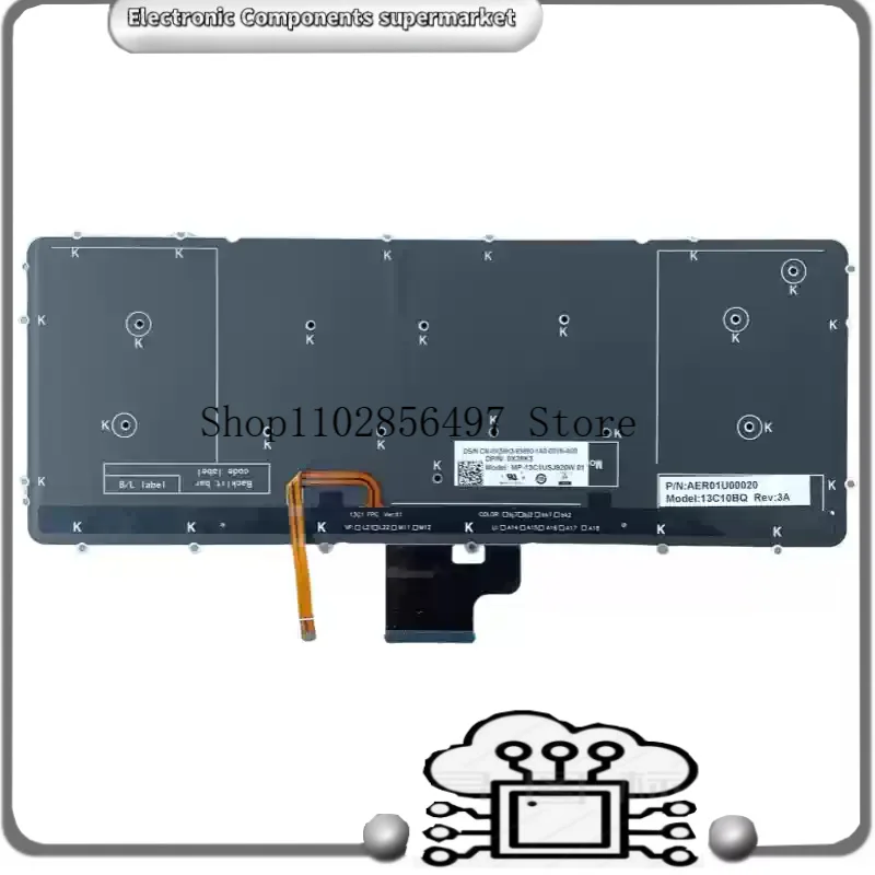 For Dell Precision M3800/XPS 15 9530/P31F | Genuine Backlit Keyboard Replacement | Part No.0WHYH8 | US Layout