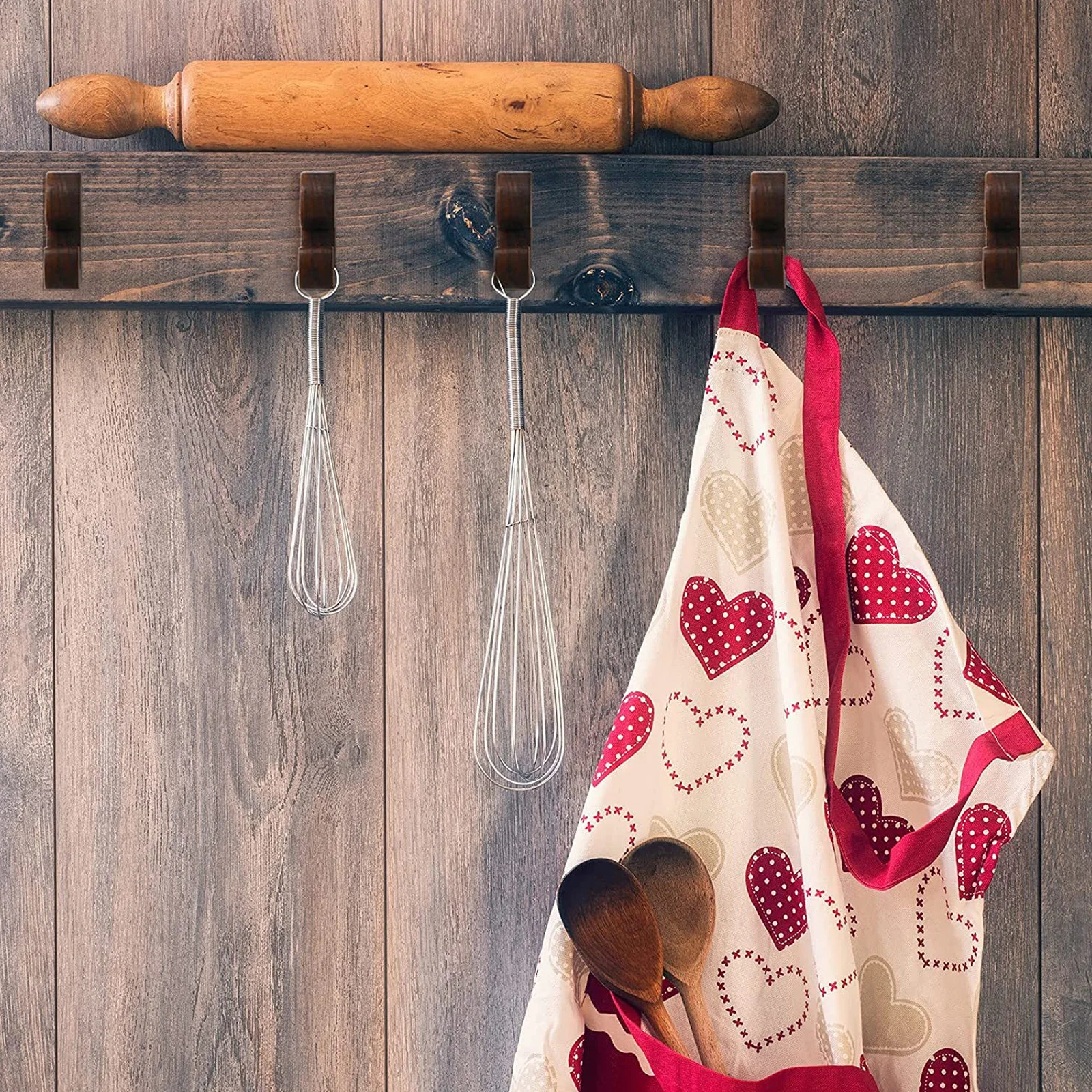 Crochets décoratifs en bois, 20 pièces, aiguille en métal, épingles murales, maison, bureau, école, image, fournitures de planche en liège