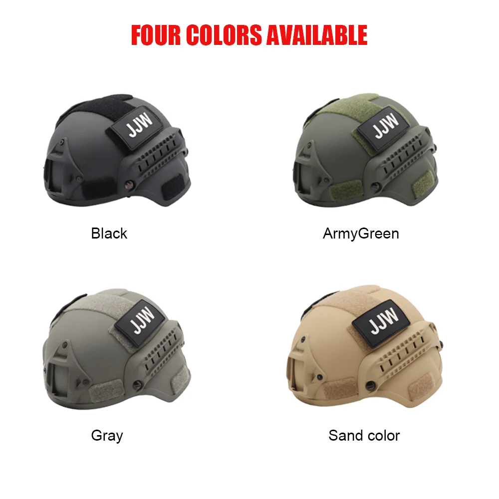 خوذة تكتيكية للمروحة العسكرية MICH2000 إصدار الحركة خوذة واقية CS خارجية غير عسكرية أو تستخدم الشرطة FAST PJ