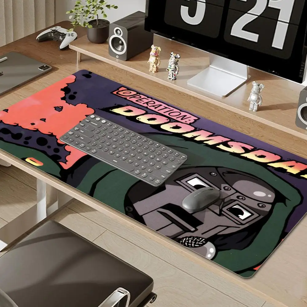 MF DOOM Rapper Mousepad Gaming Office Desk Pads Large For Computer Non-slip Lockedge Mouse Pad