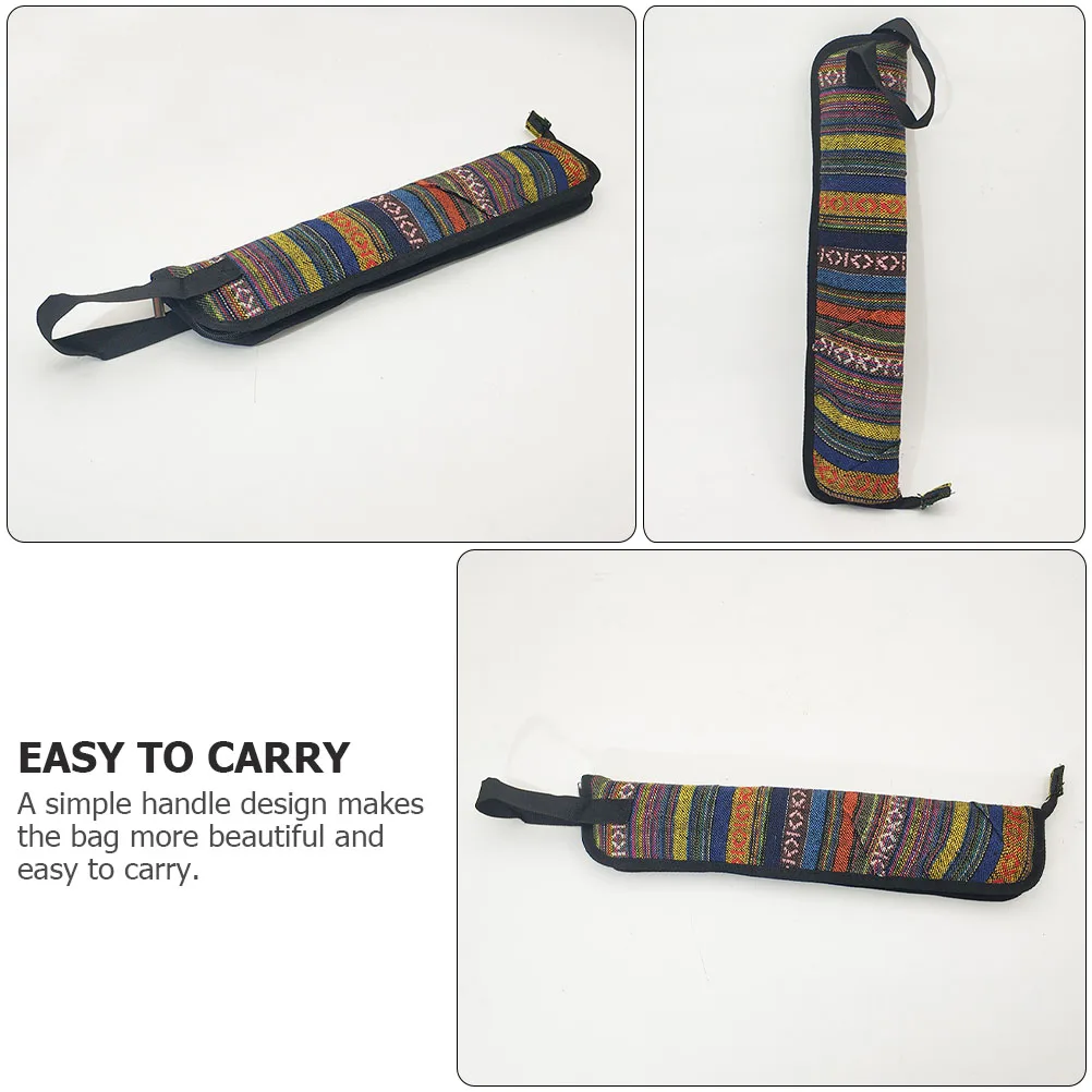 

Drumstick Bag Portable Oxford Cloth Water Resistant Durable Two Compartments Sticks Mallets Easy Carrying Outdoor Performance