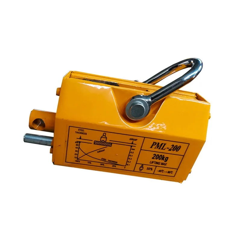 Manual Permanent Magnet Crane Iron Plate Suction Cup Strong Magnetic Industrial Loading and Unloading Magnetic Lifting Suction