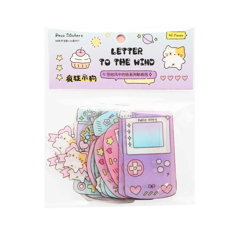 40Pcs/pack Cute Camera Phone Frame Stickers Y2K Decorative Stickers for Scrapbooking Journal DIY Decoration Collage Material view 5