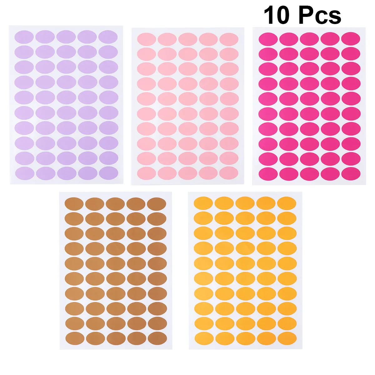 

10 листов цветных круглых наклеек-этикеток с точками, самоклеящиеся, для подарочных бирок, воздушных шаров, украшения посылок