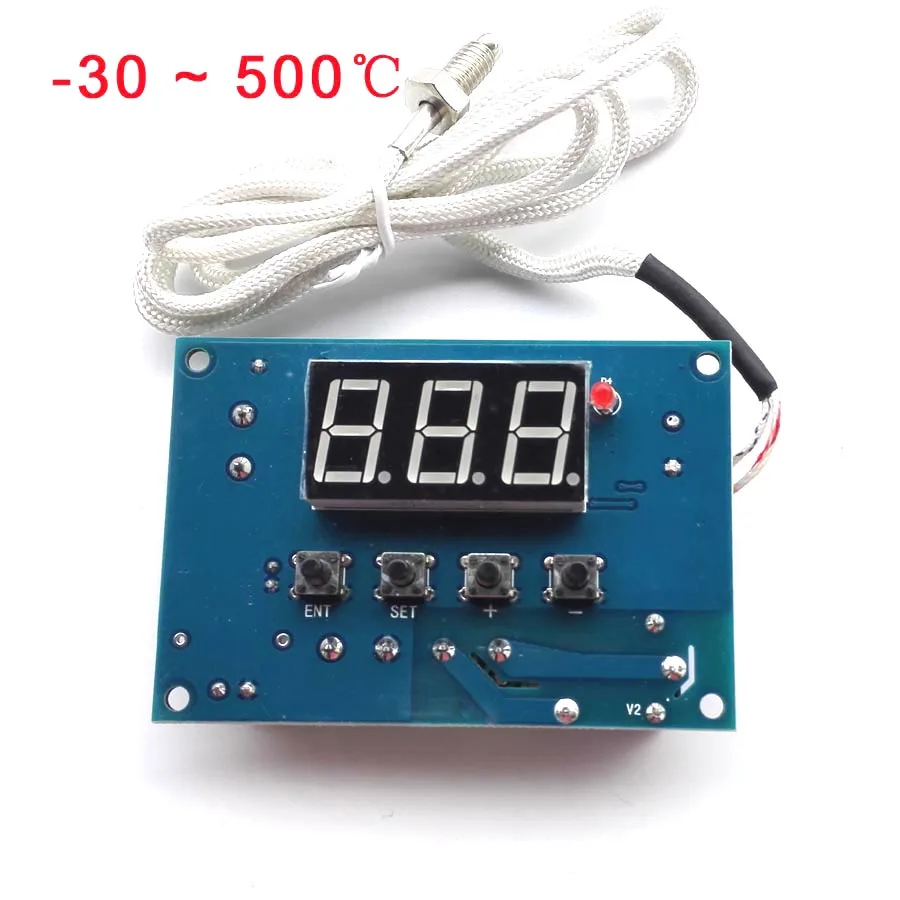 0-500 degree temperature controller high thermostat temperature can be aligned with high temperature alarm function 38*20mm