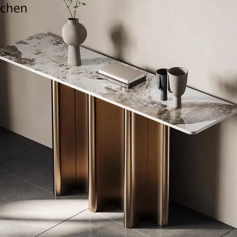 CZ rock slab creative entrance table for the hallway