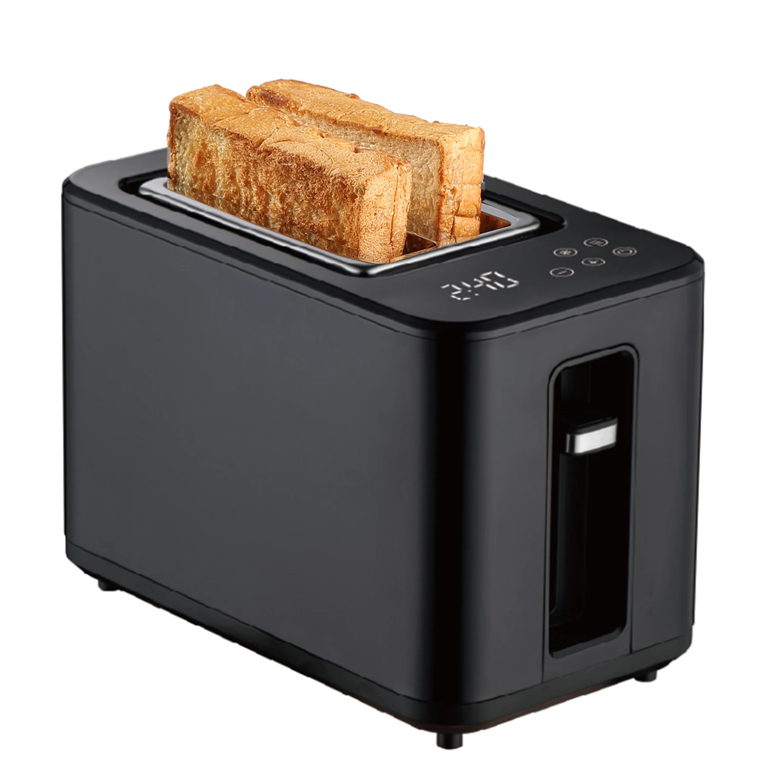 

New 2 Slice Bun Bread Smart Toaster with Touch Screen LED Display Automatic Oven Toster Tostadora De Pan Digital Toaster