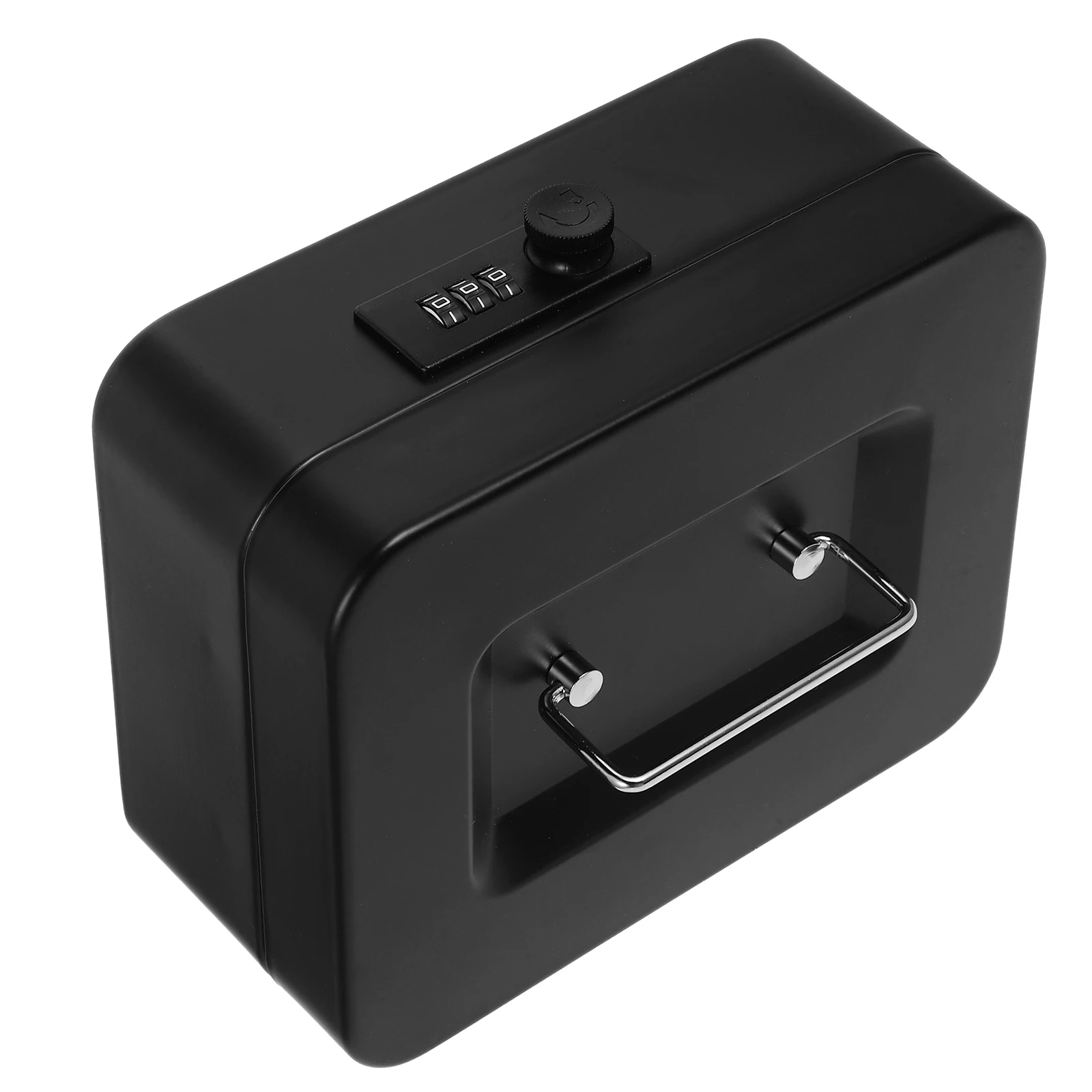 

Cash Register with Lock Money Boxes Portable Boxwith Code Iron Moneybox Storage Case