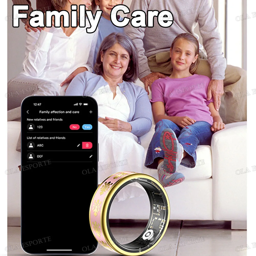2026 Smart Ring Blood Oxygen Heart Rate Sleep Monitoring Smart Ring IP68 & 5ATM Waterproof Multi-sport Modes Smartring Man Women - Image 5