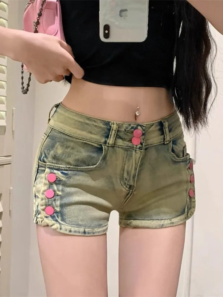 

Female Short Jeans Pants Sexy Low Rise Waist Women's Denim Shorts Skinny Micro Mini Classic Flowy Casual Youthful Stretchy Price