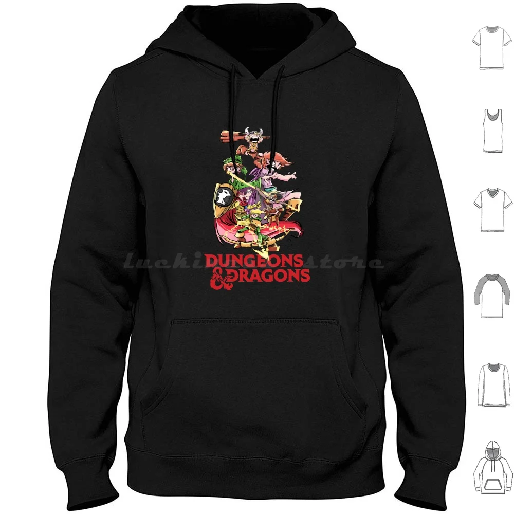 Graphic Cartoon Xmas Gift For Lovers Hoodie Cotton Long Sleeve And Will Byers Demogorgon Dustin Henderson Demagorgon The