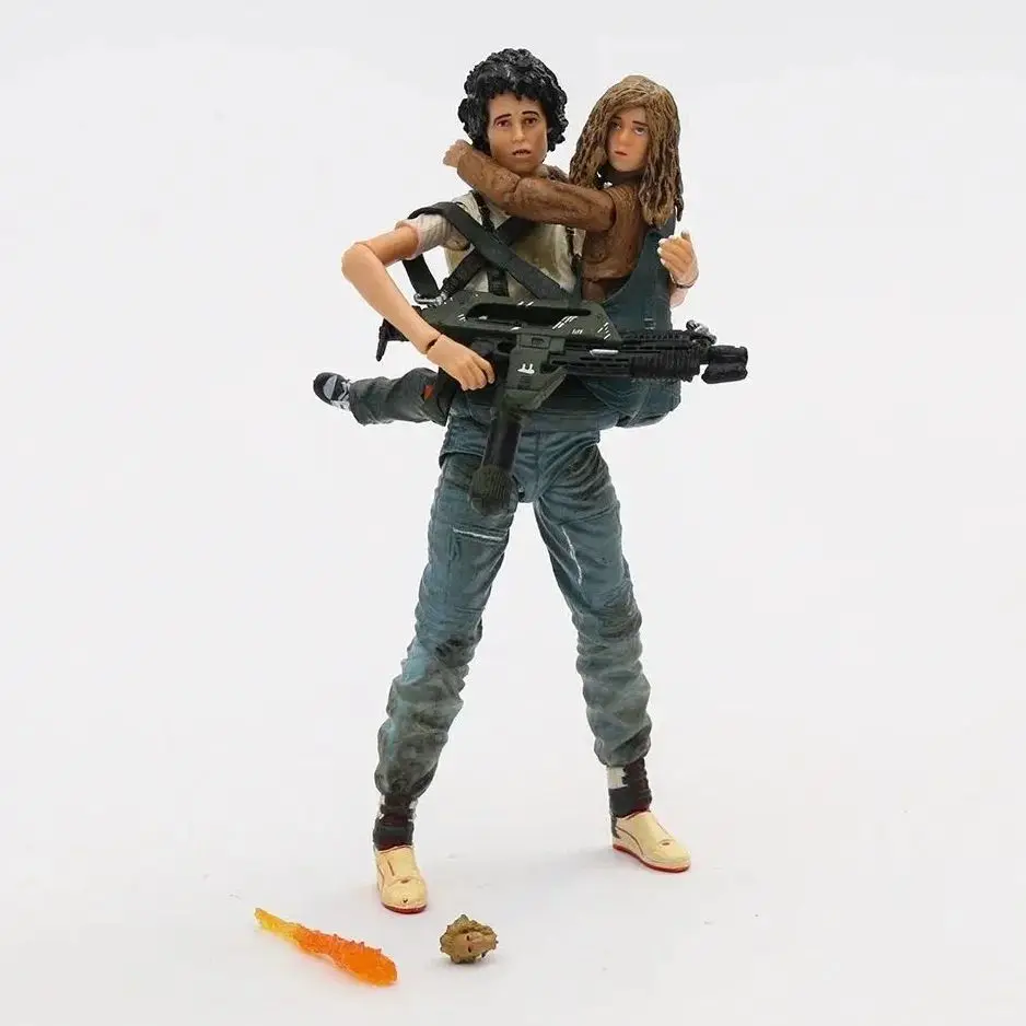 شخصية Neca ALIEN 2 Ripley Newt LT Ellen Giger Xenomorph Facehugger Ripley vs Newt Predator نموذج ألعاب الحركة القابلة للجمع هدايا