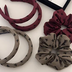 Set bow korean hair accessories headband for girl women band vintage popular scrunchie leading fashion hoop adults kpop Yoga new