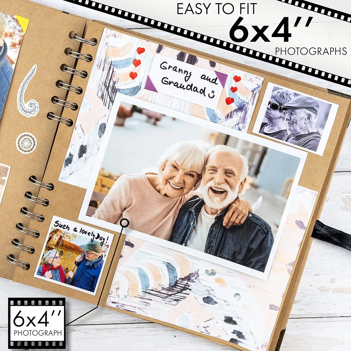 1 Pc DIY Craft Album Scrapbooking Paper Picture Album for Wedding Anniversary Gifts Photo Albums Scrapbook Folding Page DIY Albu