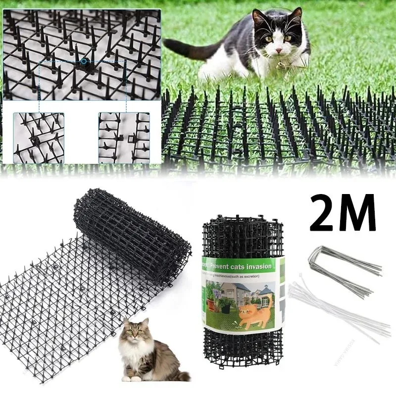 Anti Scat Tool Household Garden Protection 2M Cat Dog Spike Mat Polypropylene Animal Repellent Deterrent Anti Dog Cat Mat