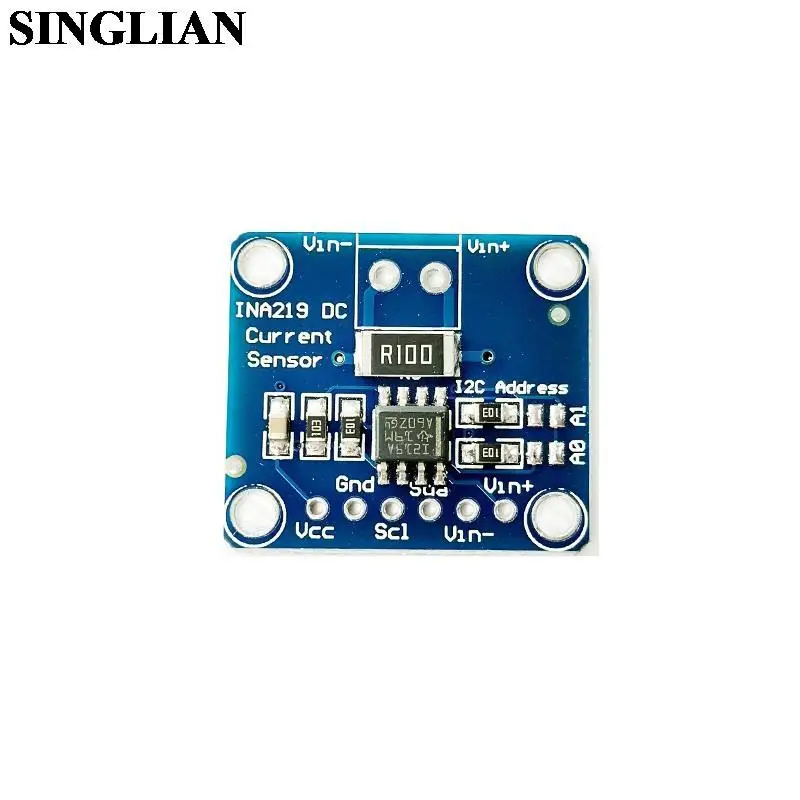 MCU-219 INA219 I2C Interface Zero Drift Bidirectional Current Power Supply Monitoring Sensor Module