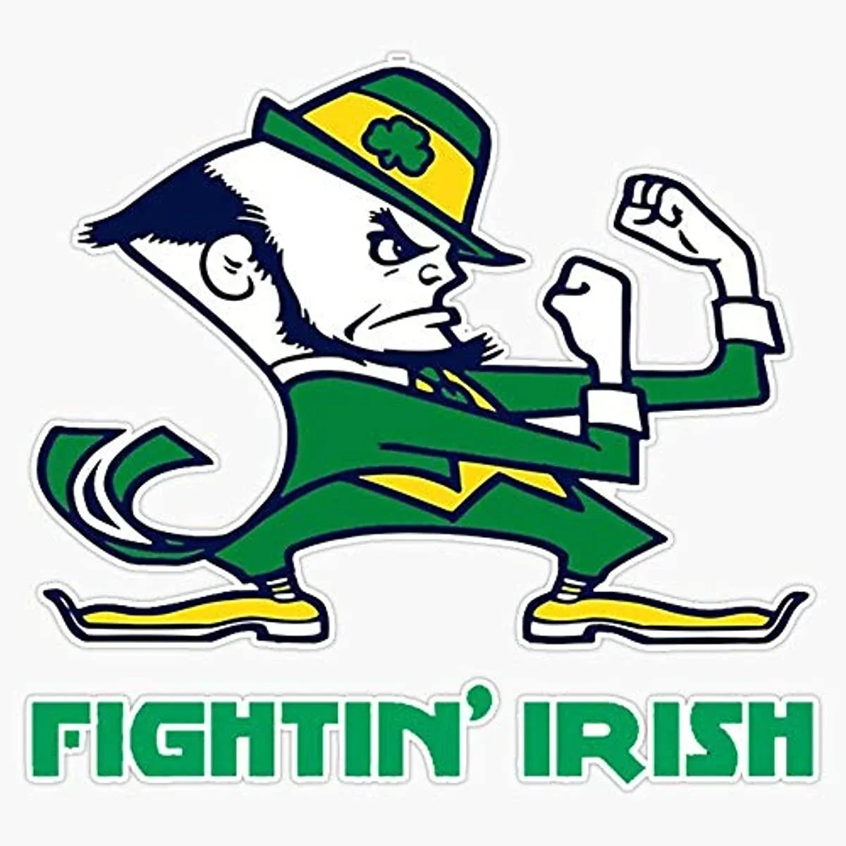 

For Leyland Designs Fighting Irish Sticker Outdoor Rated Vinyl Sticker Decal for Windows, Bumpers, Laptops or Crafts