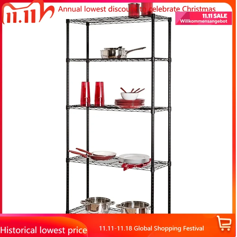 

SHF-01442 Storage Shelving, 5-Tier, Black muebles de baño storage cabinet furniture comodas con cajones