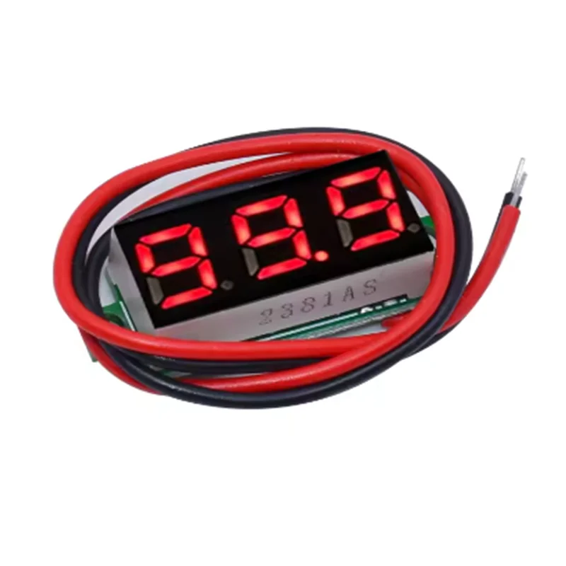 0.28 Inch 2 wires 3 wires 2.5V-40V 0-100V Mini Digital Voltage Tester Module Red/Blue/yellow/green LED