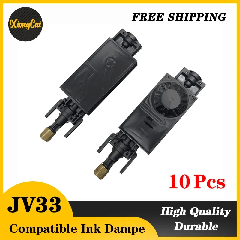 10pcs  UV Ink Damper for Epson DX5 TX800 for Mimaki JV33 JV5 Dumper with Connector Copper Nut Compatible Solvent DX5 Ink Damper