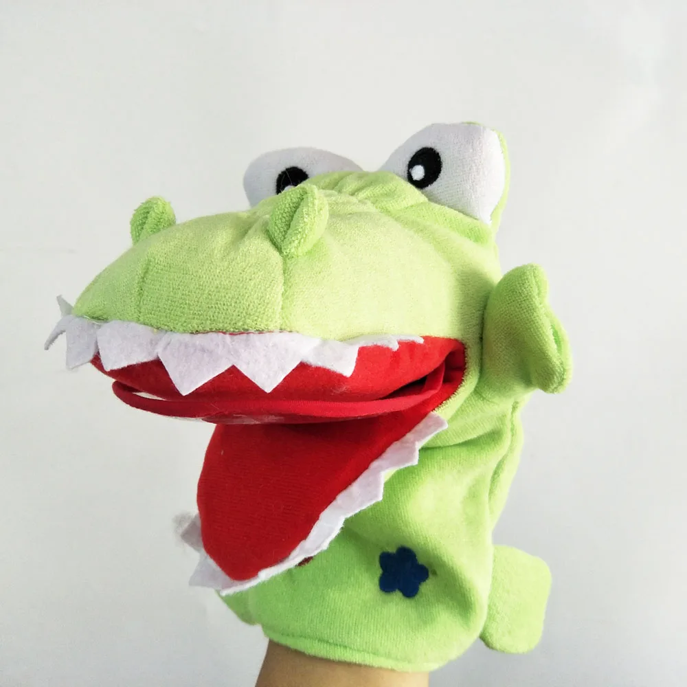 Haai Kikker Krokodil Handpop Knuffel Voor Kind Verjaardagscadeau