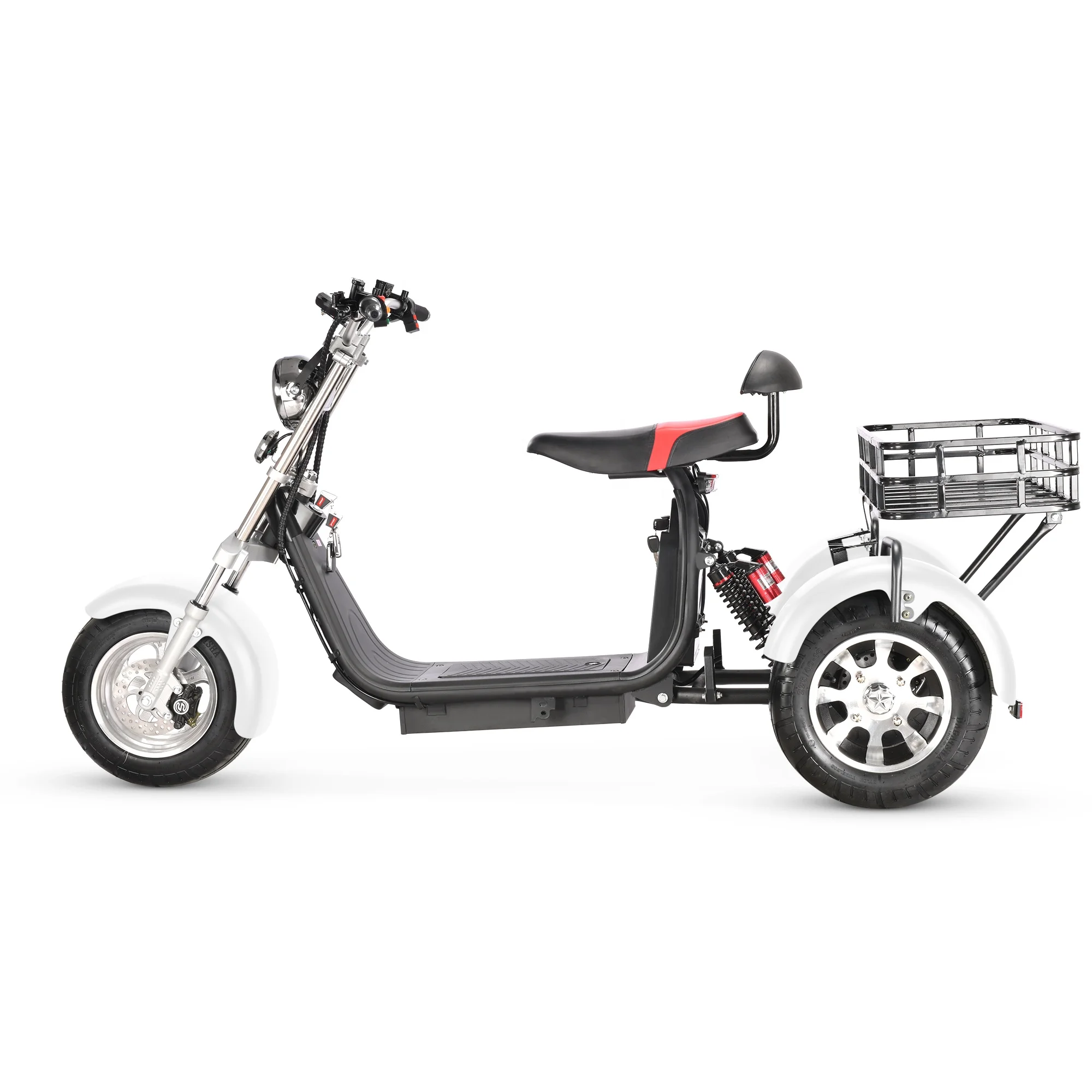 electric motorcycle off road 12inch 2000w 3000w motor high speed super tricycle  3 wheel  scooter citycoco