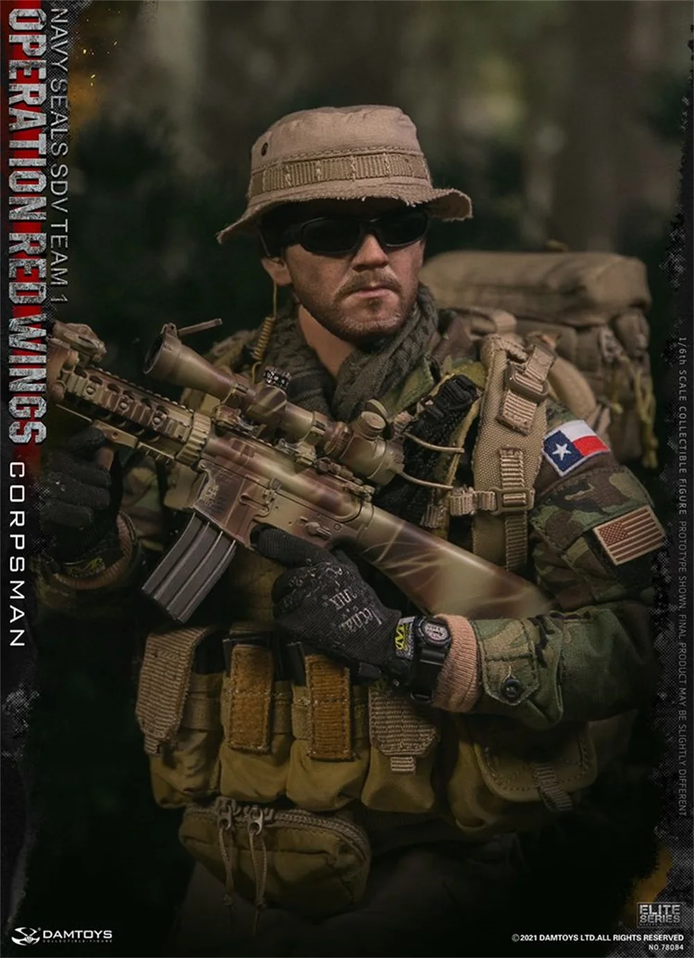 1/6 DAMTOYS DAM 78084 Navy Seal SDV Squadra 1 Funzionamento Red Wing Corpsman MK12 MOD1 SPR Fucile Da Cecchino PVC Materiale Per Action Figure