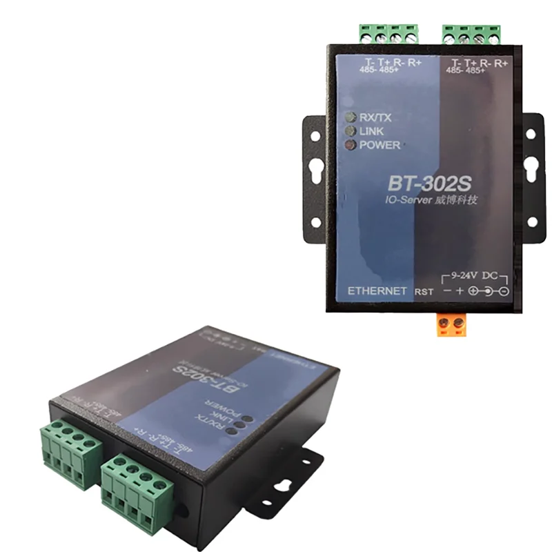 2-channel 485 to Ethernet Modbus TCP/RTU serial to network communication module 485 to different baud rates 485 to network