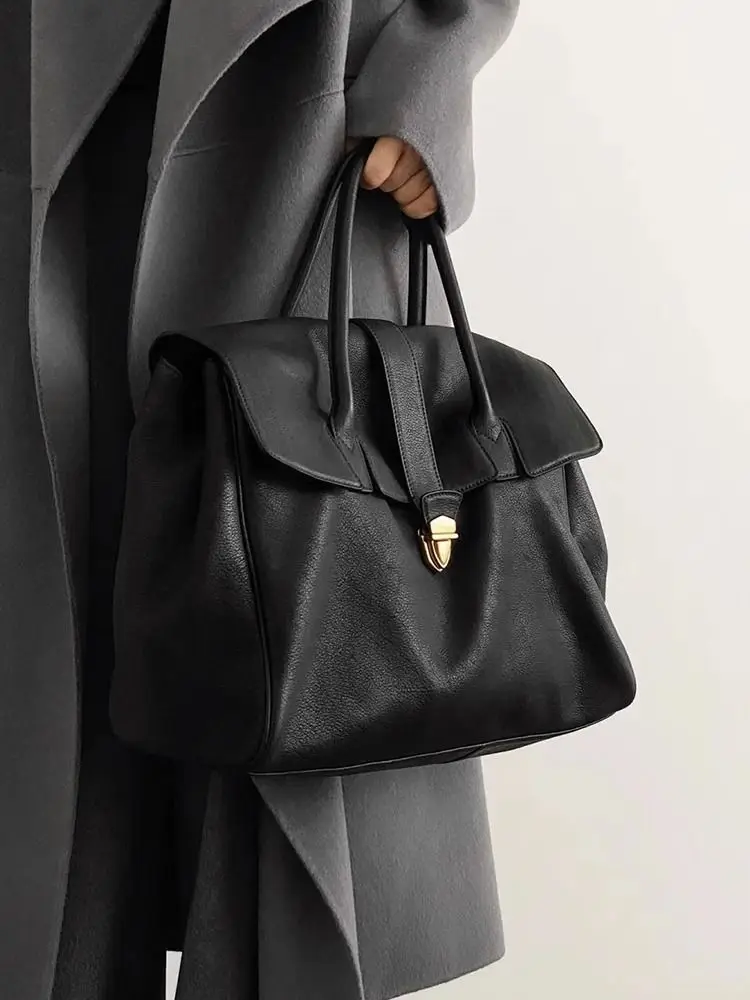 High End Official Document Tote Bag for Women, 2026 New Model, Large Capacity Computer Tote Bag, Lazy Style Commuting Bag