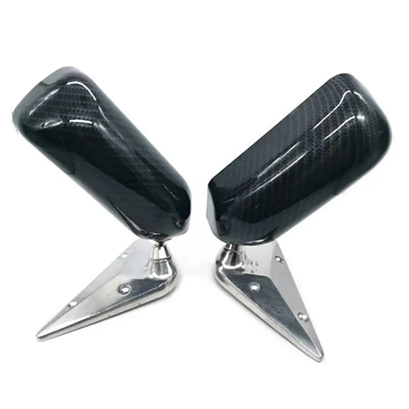 

2PCS Universal Car Rearview Side Mirror With Blue Mirror Surface Metal Bracket Rear View Mirror