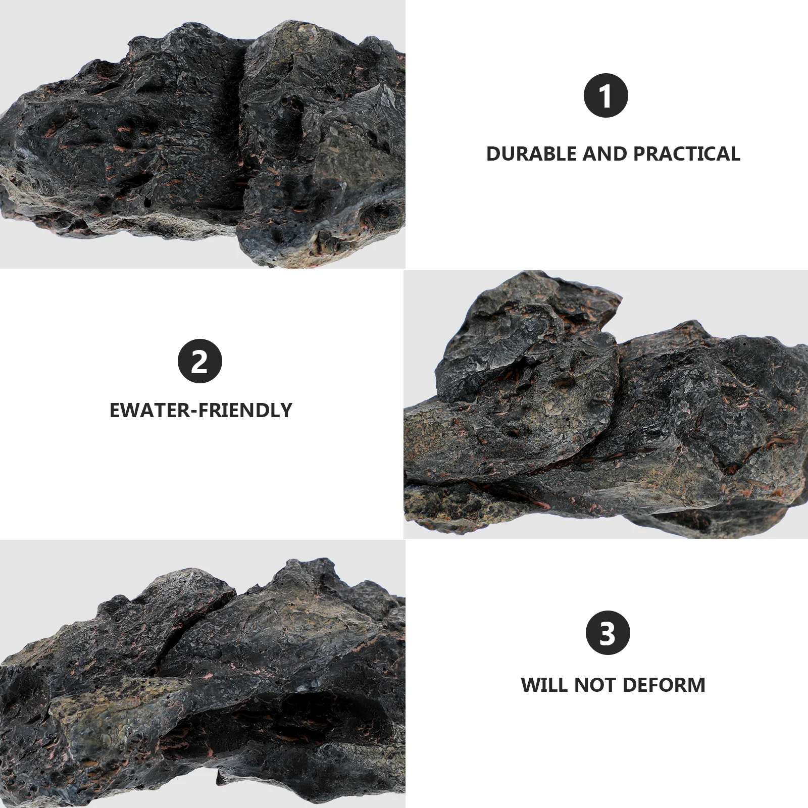 

Aquarium Stone naments Simulation Stone Decoration for Fish Tank Resin Material Rock Landscape Water Box Pet Supplies