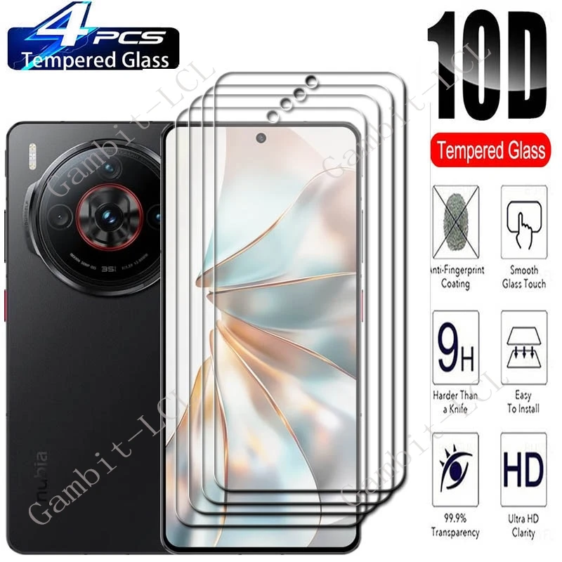 

4PCS For ZTE Nubia Z60S Pro 6.78" Screen Protective Tempered Glass ON NubiaZ60SPro NubiaZ60S Z60SPro Protection Cover Film