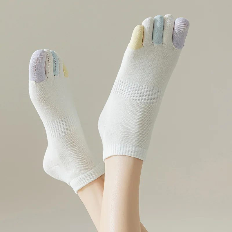 

Women's Five-Toe Socks - Summer Pure Cotton Breathable Toe-Separating, Odor-Resistant, Moisture-Wicking Short Socks