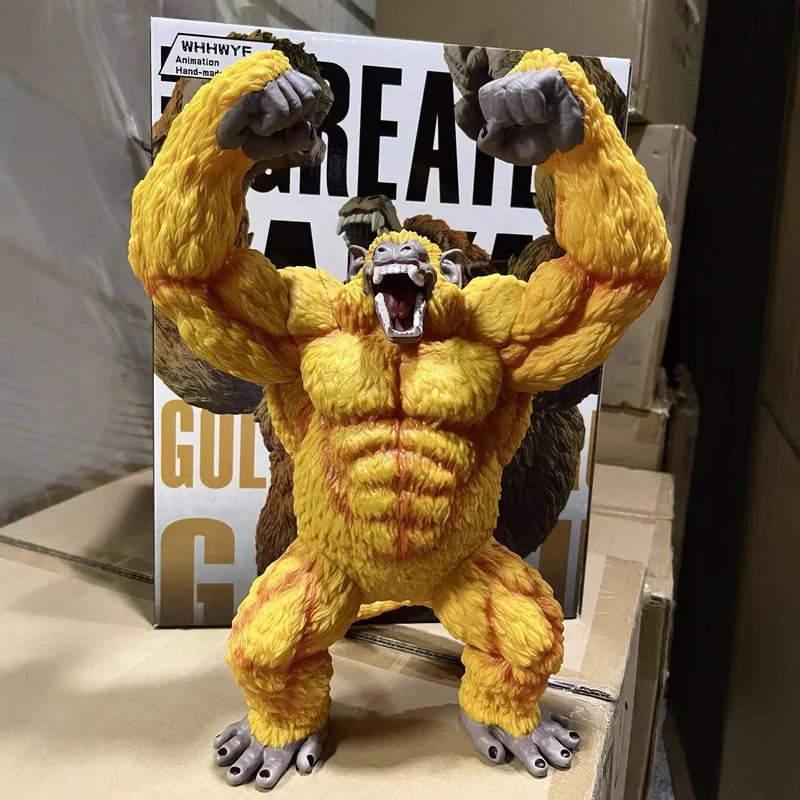 Figura de Anime Dragon Ball Z, Super transformación, gran mono dorado, gorila, modelo de figura de acción, decoración, juguetes para niños, regalos