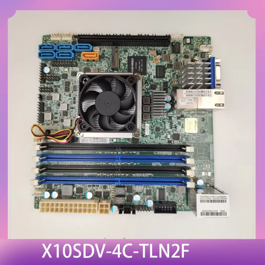 

Серверная материнская плата для Supermicro ITX XEON D1521 NAS X10SDV-4C-TLN2F