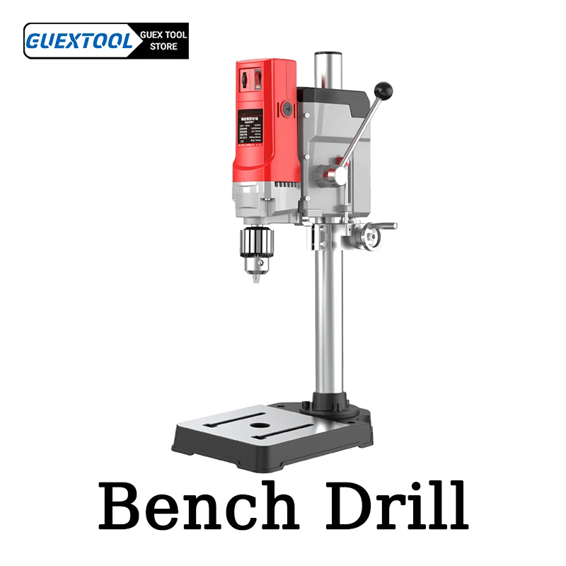 AB2857T Industrial Drilling Machine Portable Electric Drill Press Table Rotary Milling Machine Plastic Wood Hole-Punching Tool