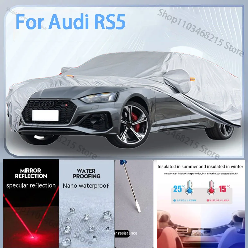 

For Audi RS5 Full Car cover with UV protection and Winter Insulation roles,Rainproof,Snowproof Ati-frost properties.