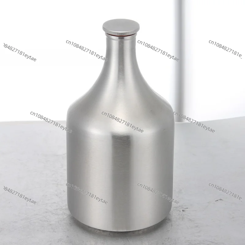 

2L 304 Stainless Steel Portable Liquor Flask Beer Keg Growler for Outdoor Homebrew