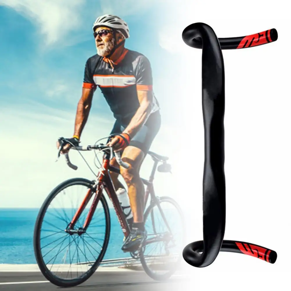 

Bicycle Handlebar 31.8x420mm Universal Bike Handlebar Aluminum Alloy Bent Bar for Outdoor Sports